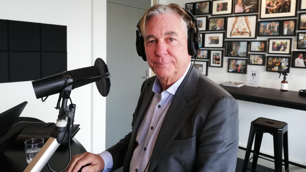 Dr. Ing Ben Jansen in de studio 