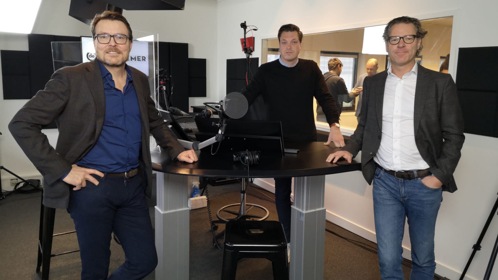 Constantijn van Oranje in de studio WvdO