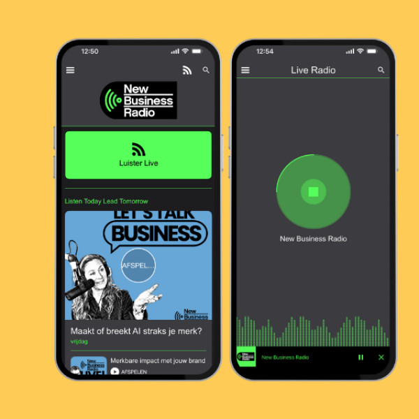 New Business Radio app afbeelding voor stopper / afbeelding voor artikel