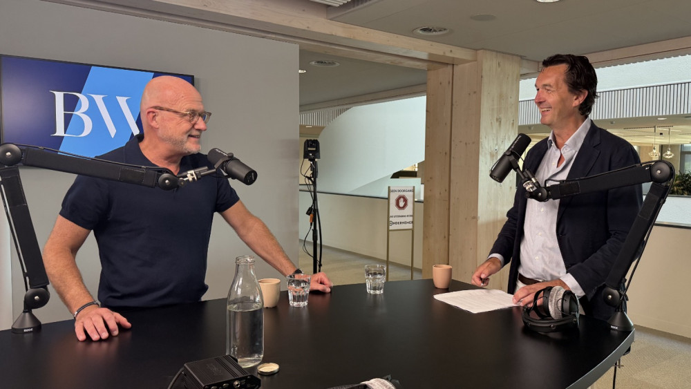  Wilco van Schaik en Paul van Riessen in de studio van BusinessWise, Foto: BusinessWise