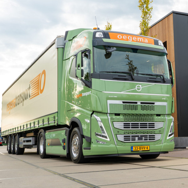 Elektrische truck Oegema Logistics+ Foto: Oegema Logistics+