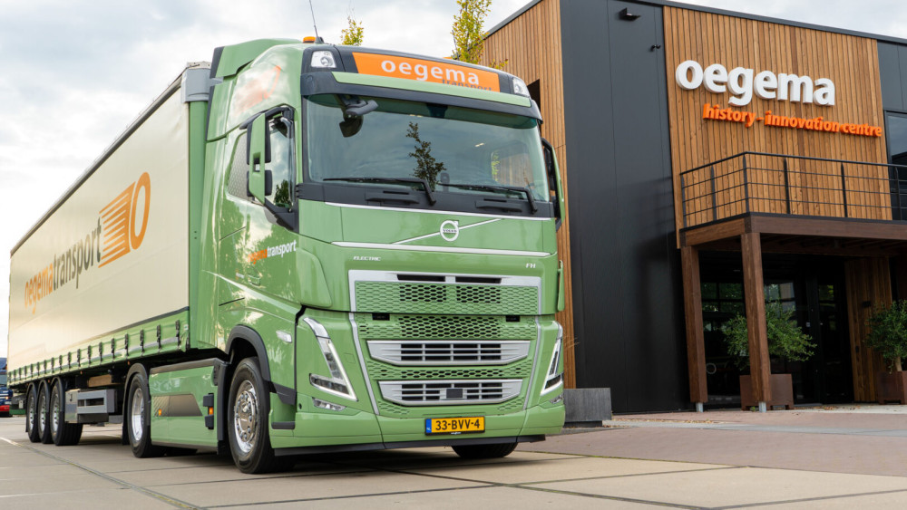 Elektrische truck Oegema Logistics+ Foto: Oegema Logistics+